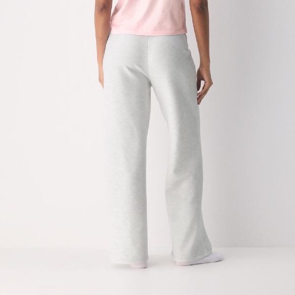 Aritzia TNA Wafflex Marks Pant Wide Leg Heather Cloud Tencel Blend Size Small - Picture 3 of 10